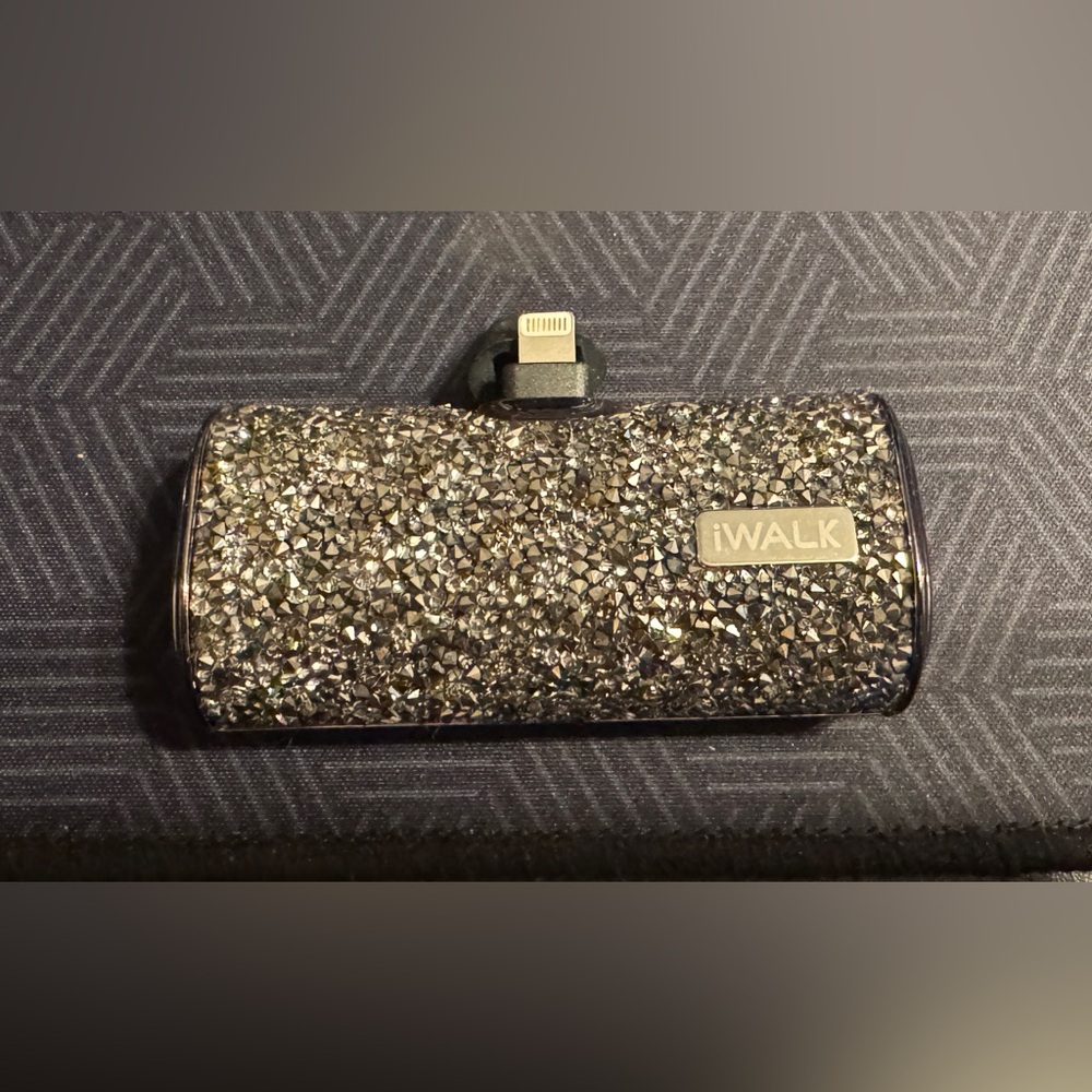 Glitter Phone Charger - Silver